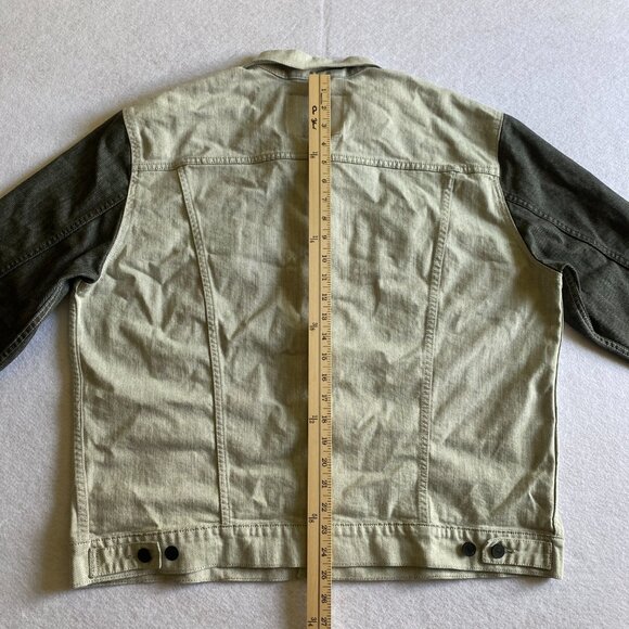 Levi's Jean Jacket Men's XL Gray Colorblock Trucker Denim Coat - Picture 14 of 14